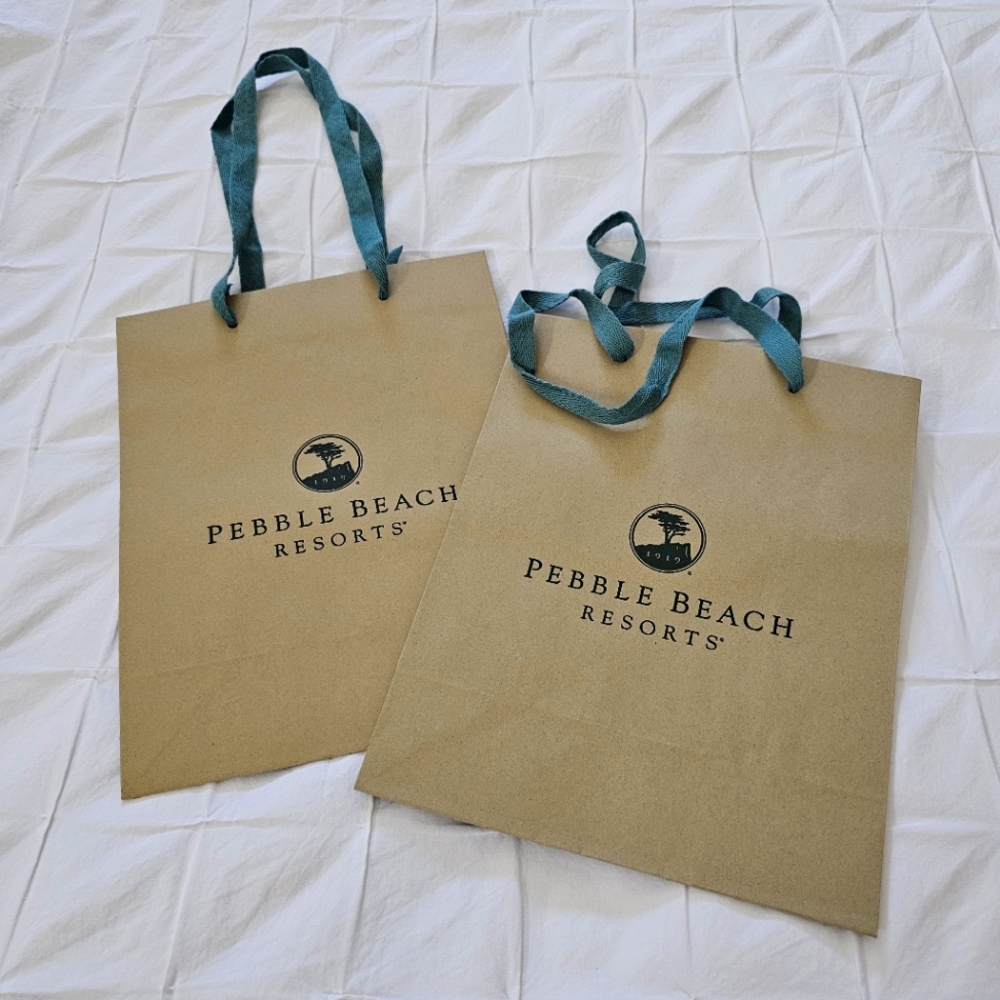 Pebble Beach Resorts paper gift bags (2l